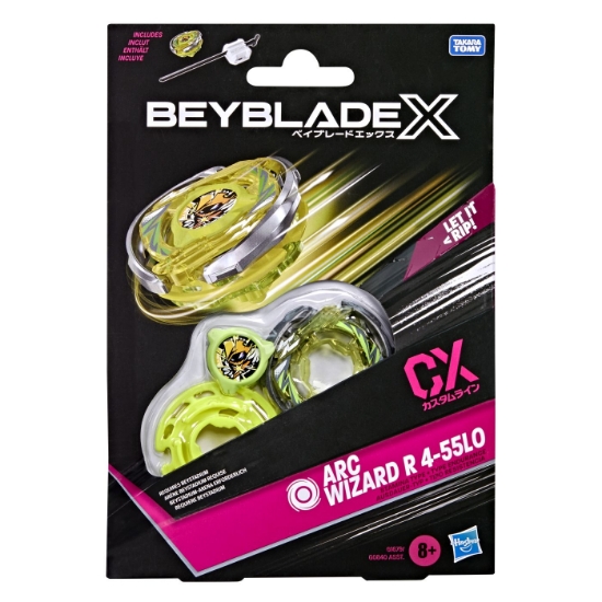 Imagine BEYBLADE X LET IT RIP SET LANSATOR SI ROATA ARC WIZARD R 4-55L0