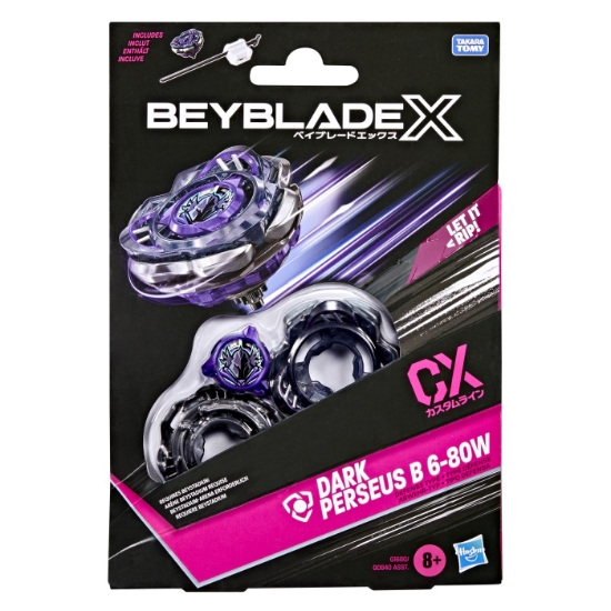 Imagine BEYBLADE X LET IT RIP SET LANSATOR SI ROATA DARK PERSEUS B 6-80W
