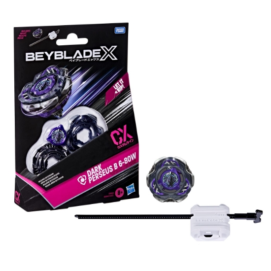 Imagine BEYBLADE X LET IT RIP SET LANSATOR SI ROATA DARK PERSEUS B 6-80W