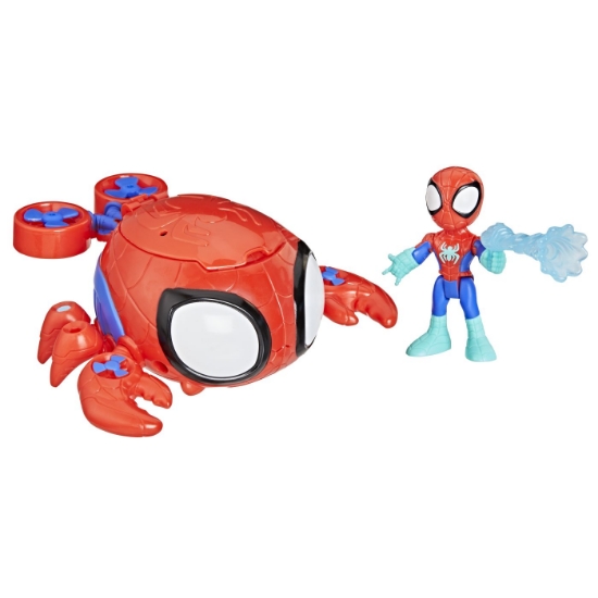 Imagine SPIDEY SI PRIETENII LUI UIMITORI MARVEL SET FIGURINA 7.6CM SI SUBMARINUL CRAB PAIANJEN