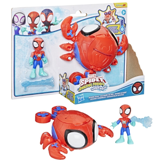Imagine SPIDEY SI PRIETENII LUI UIMITORI MARVEL SET FIGURINA 7.6CM SI SUBMARINUL CRAB PAIANJEN