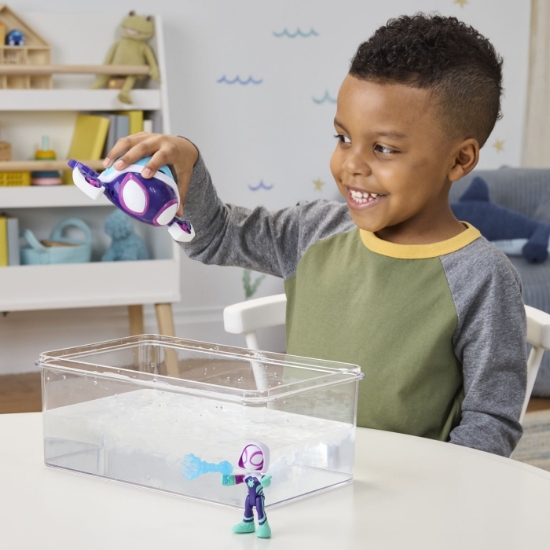 Imagine SPIDEY SI PRIETENII LUI UIMITORI MARVEL SET FIGURINA 7.6CM SI SUBMARINUL TESTOASA FANTOMA