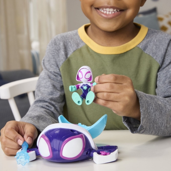 Imagine SPIDEY SI PRIETENII LUI UIMITORI MARVEL SET FIGURINA 7.6CM SI SUBMARINUL TESTOASA FANTOMA