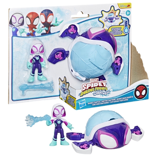 Imagine SPIDEY SI PRIETENII LUI UIMITORI MARVEL SET FIGURINA 7.6CM SI SUBMARINUL TESTOASA FANTOMA