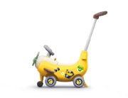 Imagine Avion interactiv 4 in 1 Ride-On și mâner de împingere Banana