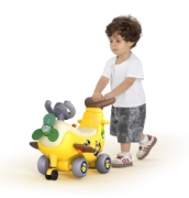 Imagine Avion interactiv 4 in 1 Ride-On și mâner de împingere Banana