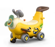 Imagine Avion interactiv 4 in 1 Ride-On și mâner de împingere Banana