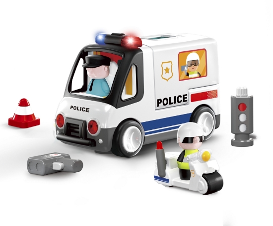 Imagine Masina de politie educativa 2in1