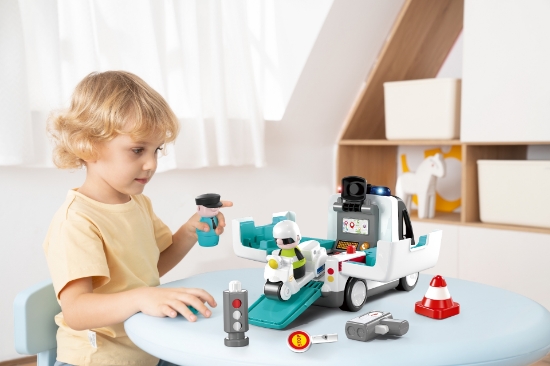 Imagine Masina de politie educativa 2in1