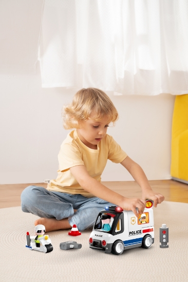 Imagine Masina de politie educativa 2in1