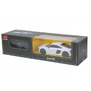 Imagine MASINA CU TELECOMANDA AUDI R8 ALB CU SCARA 1 LA 24