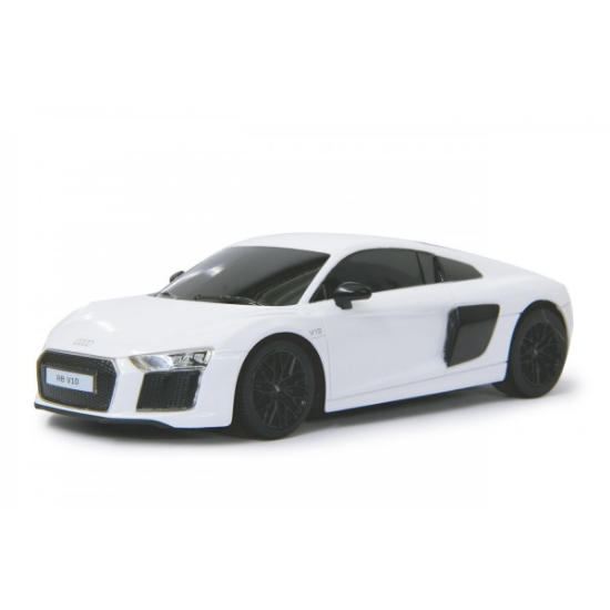 Imagine Mașină cu telecomandă Audi R8 alb, scară 1:24