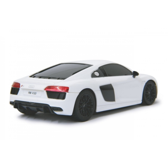 Imagine Mașină cu telecomandă Audi R8 alb, scară 1:24