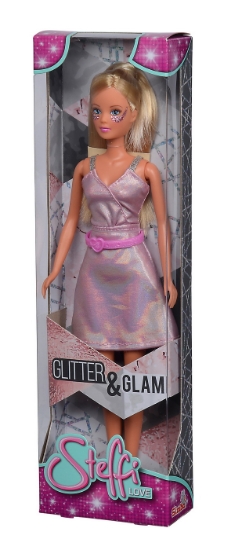 Imagine  PAPUSA STEFFI GLITTER GLAM CU ROCHIE ROZ