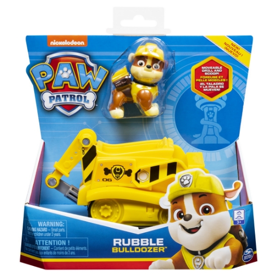 Imagine PATRULA CATELUSILOR VEHICULE CU FIGURINA RUBBLE