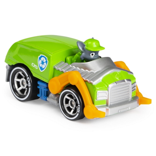 Imagine Patrula cățelușilor machetă metalică Rocky cu mașina de curățenie