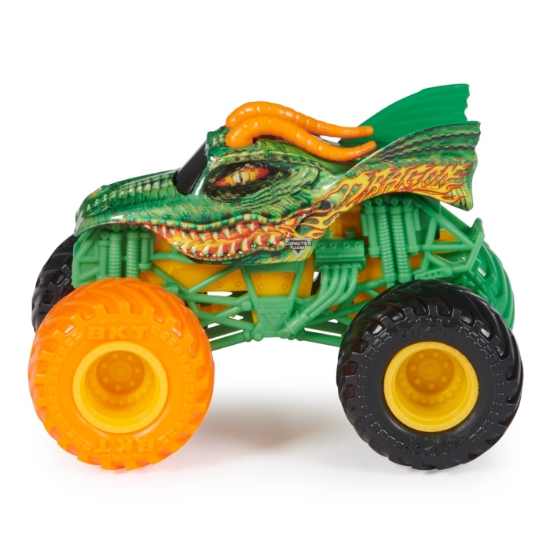 Imagine Monster Jam mașinuța metalică Dragon scara 1 la 64