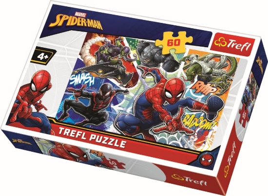 Imagine PUZZLE TREFL 60 CURAJOSUL SPIDERMAN