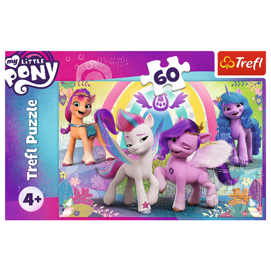 Imagine PUZZLE TREFL 60 PIESE MY LITTLE PONY PONEII MINUNATI