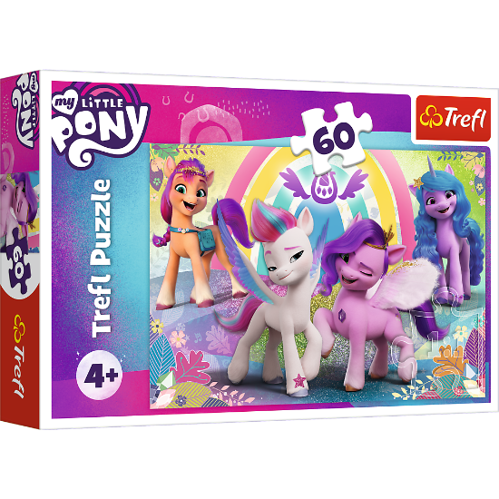 Imagine PUZZLE TREFL 60 PIESE MY LITTLE PONY PONEII MINUNATI