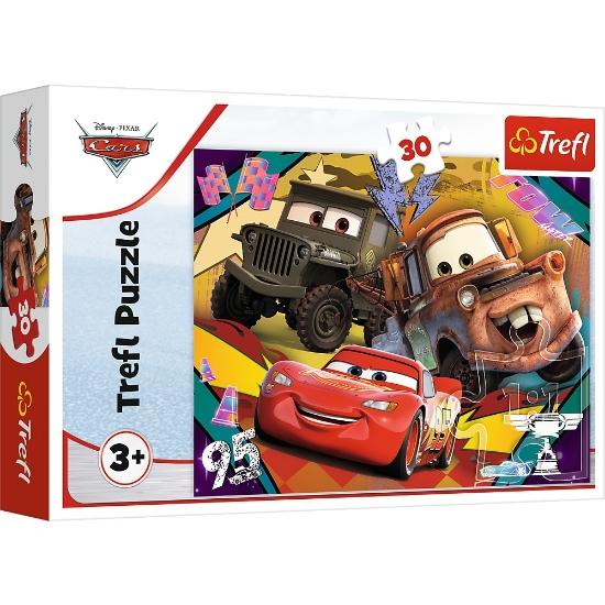 Imagine PUZZLE TREFL 30 DISNEY CARS 3 MASINILE DE VITEZA