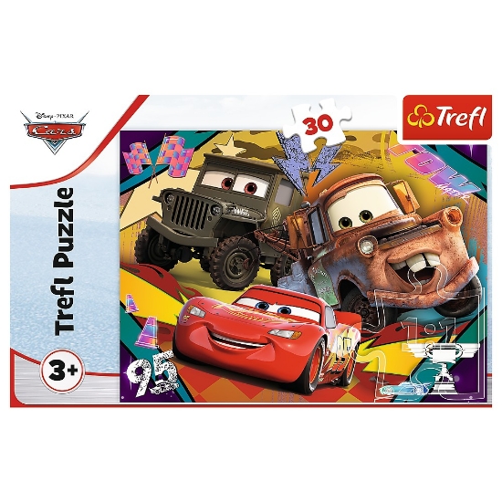 Imagine PUZZLE TREFL 30 DISNEY CARS 3 MASINILE DE VITEZA