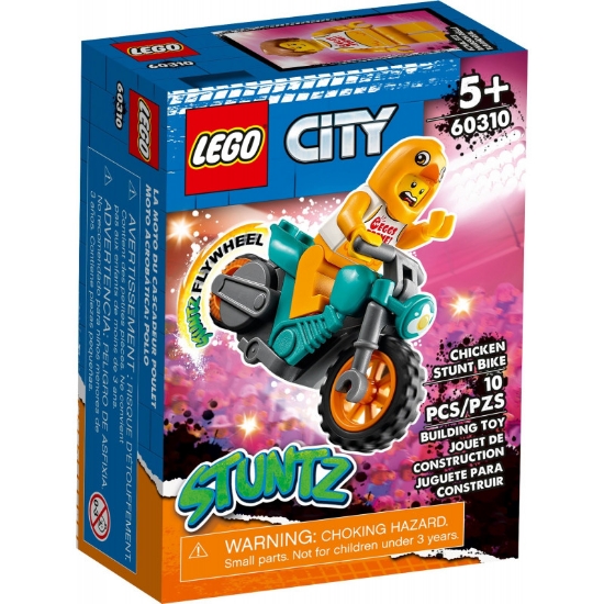 Imagine LEGO CITY MOTOCICLETA DE CASCADORII CU GAINA 60310