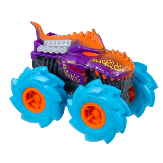 Imagine Hot Wheels Monster Truck mașinuță Twister Tredz Mega Wrex albastru scară 1:43
