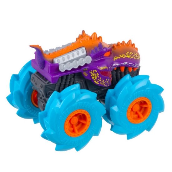 Imagine Hot Wheels Monster Truck mașinuță Twister Tredz Mega Wrex albastru scară 1:43