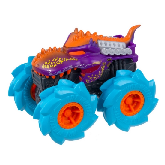 Imagine Hot Wheels Monster Truck mașinuță Twister Tredz Mega Wrex albastru scară 1:43