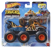 Imagine Hot Wheels Monster Truck Big Rigs mașinuță metalică cu 6 roți Tiger Shark scară 1:64