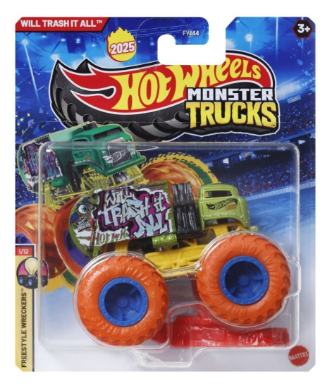 Imagine Hot Wheels Monster Truck mașinuță Will Trash It All scară 1:64