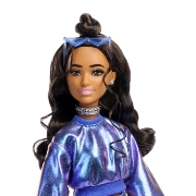Imagine BARBIE DELUXE STYLE PAPUSA BARBIE ROCHIE ALBASTRU METALIZAT