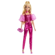 Imagine BARBIE DELUXE STYLE PAPUSA BARBIE TINUTA ROZ METALIZAT