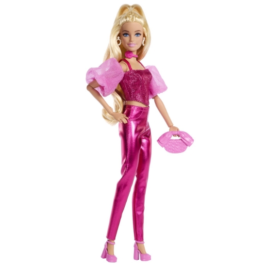 Imagine BARBIE DELUXE STYLE PAPUSA BARBIE TINUTA ROZ METALIZAT