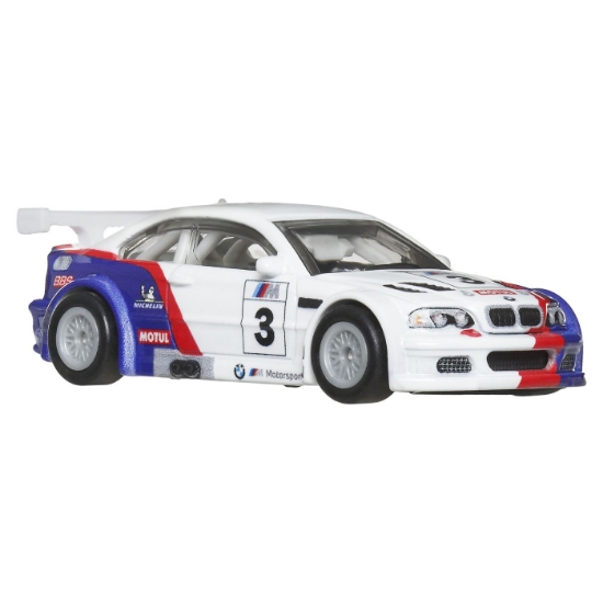 Imagine Hot Wheels Premium set 2 mașinuțe metalice BMW 320 Group 5 și BMW 3 GTR 2001 scară 1:64