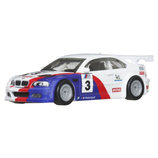 Imagine Hot Wheels Premium set 2 mașinuțe metalice BMW 320 Group 5 și BMW 3 GTR 2001 scară 1:64