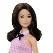 Imagine BARBIE FASHIONISTAS PAPUSA BARBIE BRUNETA CU ROCHIE ROZ