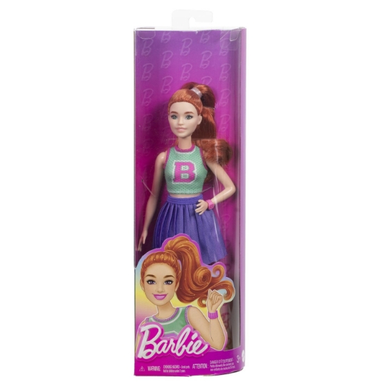 Imagine BARBIE FASHIONISTAS PAPUSA BARBIE ROSCATA MAJORETA