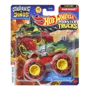 Imagine Hot Wheels Monster Truck Sharks vs Dinos mașinuță Rageasaur Echipa Dino scară 1 la 64
