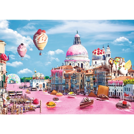 Imagine PUZZLE TREFL 1000 PRAJITURELE LA VENETIA