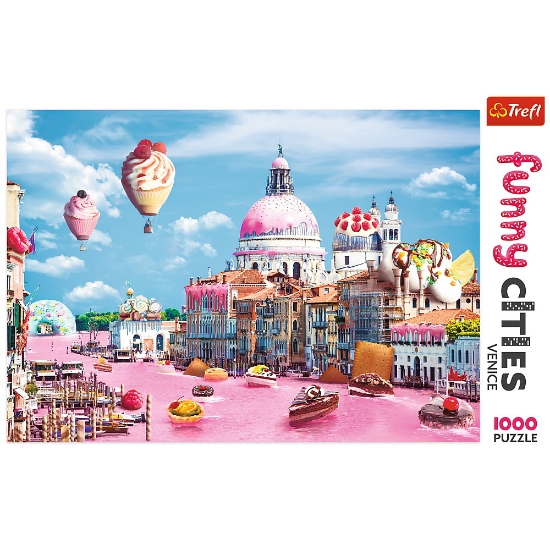 Imagine PUZZLE TREFL 1000 PRAJITURELE LA VENETIA
