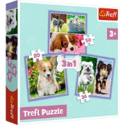 Imagine PUZZLE TREFL 3IN1 CATELUSII ADORABILI