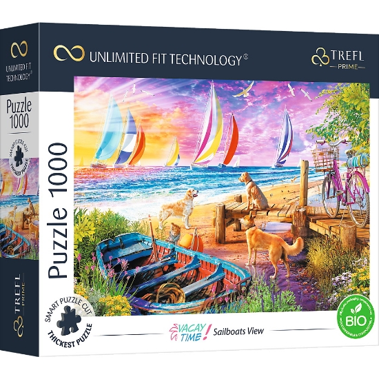 Imagine PUZZLE TREFL UFT 1000 BARCILE PE MARE