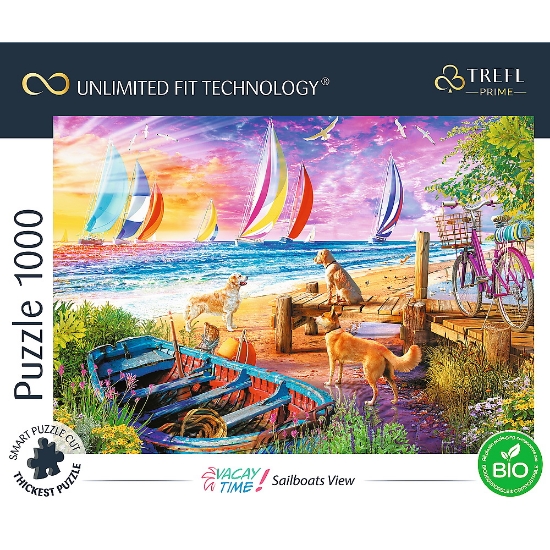 Imagine PUZZLE TREFL UFT 1000 BARCILE PE MARE