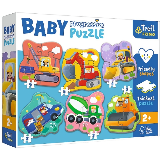 Imagine PUZZLE TREFL PRIMO BABY PROGRESSIVE VEHICULE