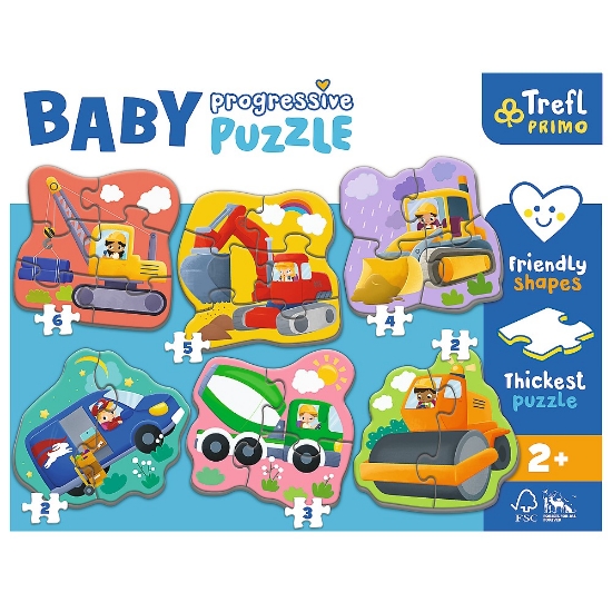 Imagine PUZZLE TREFL PRIMO BABY PROGRESSIVE VEHICULE
