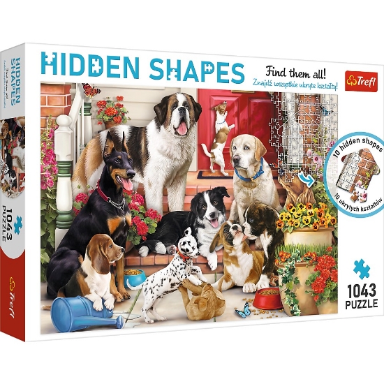 Imagine PUZZLE TREFL 1000 FORME ASCUNSE CATELUSII DRAGUTI