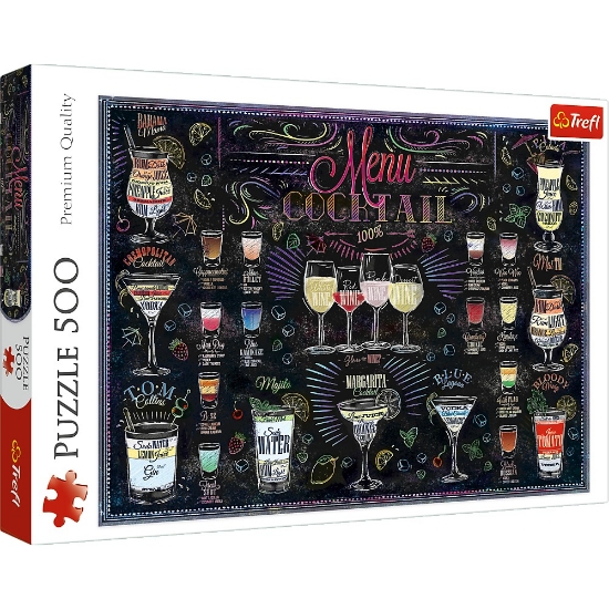 Imagine PUZZLE TREFL 500 MENIUL DE COCKTAILURI