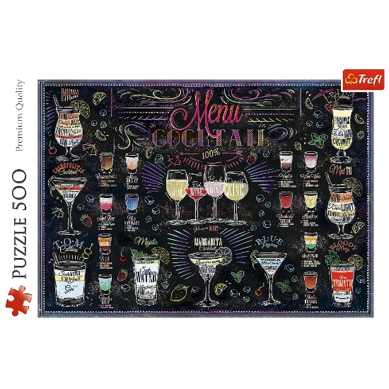 Imagine PUZZLE TREFL 500 MENIUL DE COCKTAILURI